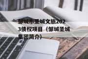 邹城市圣城文旅2023债权项目（邹城圣城集团简介）