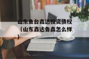 山东鱼台鑫达投资债权（山东鑫达鲁鑫怎么样）