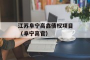 江苏阜宁高鑫债权项目（阜宁高官）