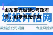 山东寿光城建5号政府债，山东寿光债务