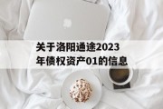 关于洛阳通途2023年债权资产01的信息