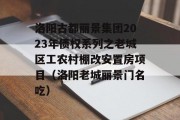 洛阳古都丽景集团2023年债权系列之老城区工农村棚改安置房项目（洛阳老城丽景门名吃）