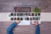 鼎元创新9号私募证券投资基金（鼎元科技）