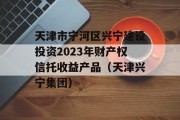 天津市宁河区兴宁建设投资2023年财产权信托收益产品（天津兴宁集团）