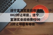 遂宁富源实业应收债权002转让项目，遂宁富源实业应收债权002转让项目有哪些