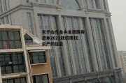 关于山东金乡金源国有资本2022政信债权资产的信息