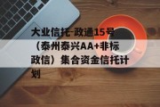 大业信托-政通15号（泰州泰兴AA+非标政信）集合资金信托计划