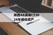 陕西AK高新CF2024年债权资产