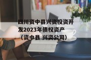 四川资中县兴资投资开发2023年债权资产（资中县 兴资公司）