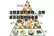 含糖量低的食物，含糖量低的食物排名表