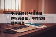 中烨金腾15号私募证券投资基金，中烨控股最新消息