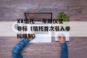 XX信托-一年期仪征非标（信托首次引入非标限制）