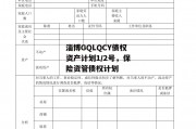 淄博GQLQCY债权资产计划1/2号，保险资管债权计划