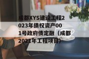 成都XYS建设工程2023年债权资产001号政府债定融（成都2021年工程项目）