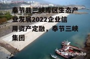 奉节县三峡库区生态产业发展2022企业信用资产定融，奉节三峡集团