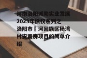 河南洛阳诚助实业发展2023年债权系列之洛阳市瀍河回族区杨湾村安置房项目的简单介绍