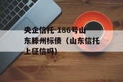 央企信托-186号山东滕州标债（山东信托上征信吗）