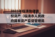 2023年临清国资债权资产（临清市人民政府国有资产监督管理局）