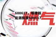 600617，银隆新能源股票600617