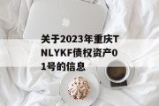 关于2023年重庆TNLYKF债权资产01号的信息