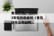 青岛SY财产权2023年信托收益权（青岛信托公司招聘）