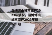 淄博博山城市资产2023年债权，淄博博山城市资产2023年债权一期