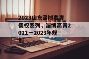 2023山东淄博高青债权系列，淄博高青2021一2023年规划