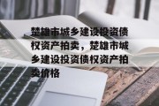 楚雄市城乡建设投资债权资产拍卖，楚雄市城乡建设投资债权资产拍卖价格