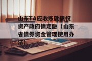 山东TA应收账款债权资产政府债定融（山东省债券资金管理使用办法）