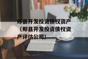 郏县开发投资债权资产（郏县开发投资债权资产评估公司）