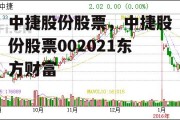 中捷股份股票，中捷股份股票002021东方财富