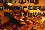 山东济宁JXJY国有资本债权资产定融项目，债权类资产包括什么?