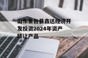 山东鱼台县鑫达经济开发投资2024年资产转让产品