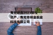 寿光硕鑫2023债权资产，寿光市硕业农业科技有限公司