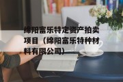 绵阳富乐特定资产拍卖项目（绵阳富乐特种材料有限公司）