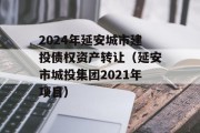 2024年延安城市建投债权资产转让（延安市城投集团2021年项目）