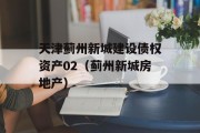 天津蓟州新城建设债权资产02（蓟州新城房地产）