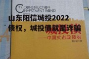 山东阳信城投2022债权，城投债就是诈骗