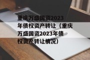 重庆万盛国资2023年债权资产转让（重庆万盛国资2023年债权资产转让情况）