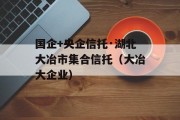 国企+央企信托·湖北大冶市集合信托（大冶大企业）