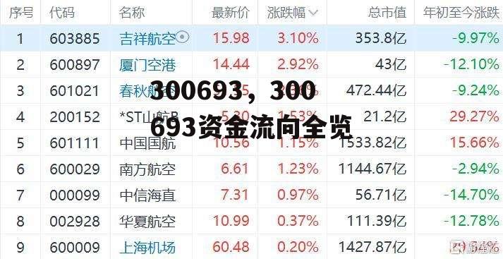 300693，300693资金流向全览