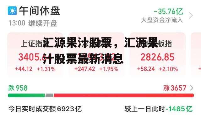 汇源果汁股票，汇源果汁股票最新消息