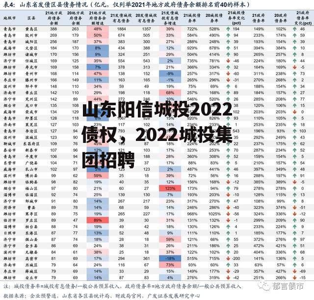 山东阳信城投2022债权，2022城投集团招聘