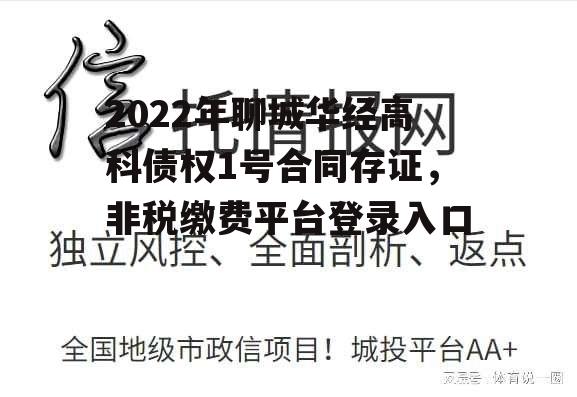 2022年聊城华经高科债权1号合同存证，非税缴费平台登录入口