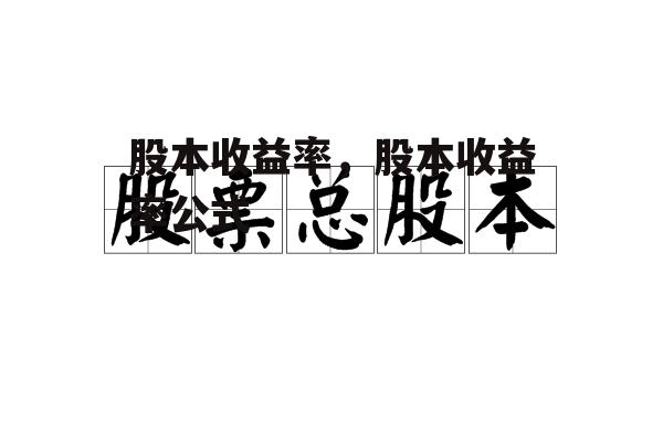 股本收益率，股本收益率公式