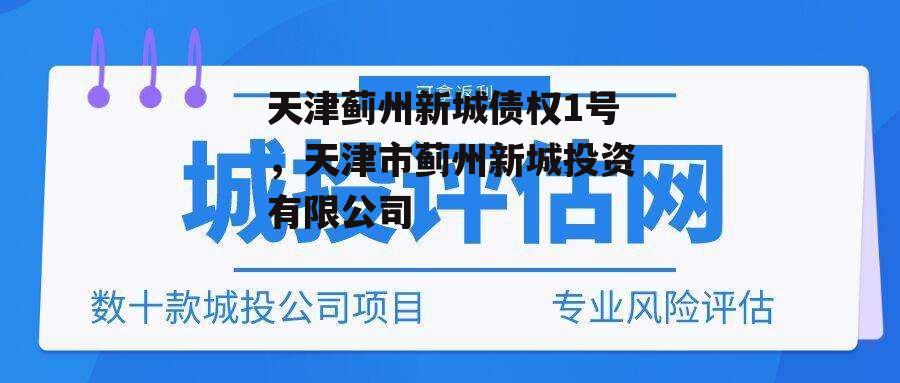 天津蓟州新城债权1号，天津市蓟州新城投资有限公司