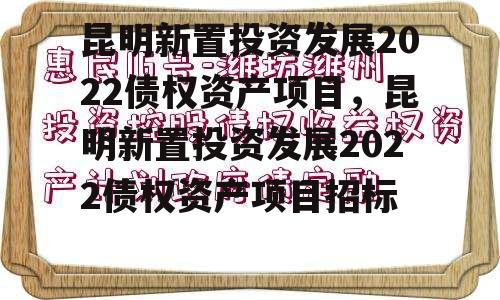 昆明新置投资发展2022债权资产项目，昆明新置投资发展2022债权资产项目招标