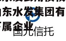 山东水发公用债权一号，山东水发集团有限公司下属企业