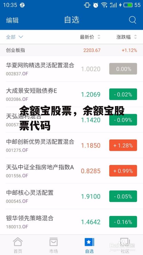 余额宝股票，余额宝股票代码