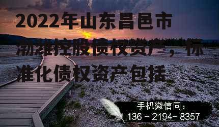 2022年山东昌邑市渤潍控股债权资产，标准化债权资产包括